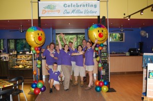 Daintree Rainforest Discovery Centre staff celebrating 1 million visitors